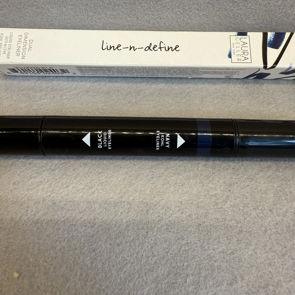 Laura Geller Line-n-Define Dual‎ Dimension Eyeliner  Black / Navy NIB New in Box